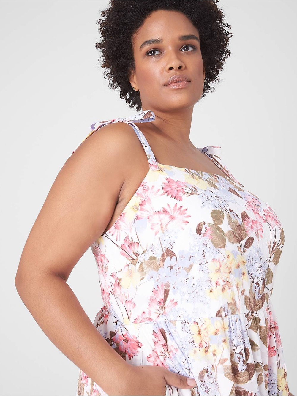 Lane Bryant | Floral Tie-Shoulder Cotton Sundress